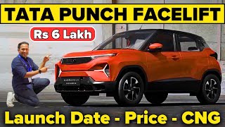 2024 Tata Punch Facelift Latest Details  Price  Launch Date  Safety  CNG 🔥 Hyundai Exter Rival [upl. by Akinit735]