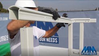 How to effectively install Handrail systems  Horizontal Fixing  MM Srl [upl. by Appleby]