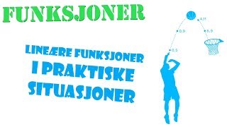 9 Funksjoner  Lineære funksjoner i praktiske situasjoner [upl. by Jacquetta287]