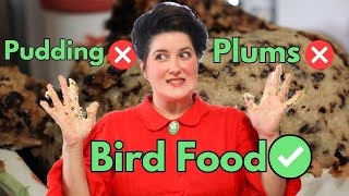 I Made Victorian Christmas Plum Pudding It has bird food in it [upl. by Barram]