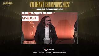 VALORANT Champions 2022 in Istanbul XSET vs OpTic Gaming PostMatch Press Conferences [upl. by Phipps804]