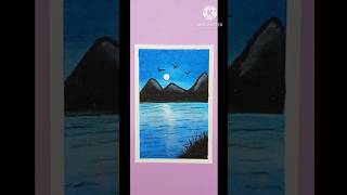 Easy Oil Pastel Drawing  shorts shortvideo shortsviral short art painting [upl. by Aneela555]