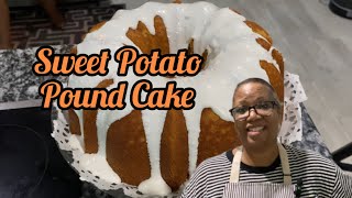 Sweet Potato Pound Cake with Marshmallow Cream Cheese Glaze [upl. by Anisamoht200]