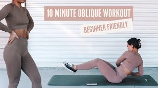 10 Minute Oblique Workout  basics for beginners [upl. by Rima46]