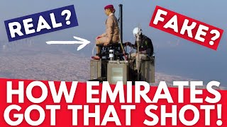 How Did Emirates Get THAT Drone Shot Real or Fake Behind the Scenes [upl. by Ahsatsana]