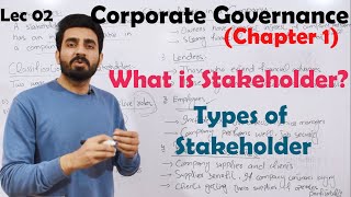 02 Stakeholder and its Types  Corporate Governance BBAMBA [upl. by Desirae]