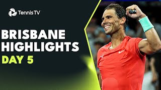 Nadal Faces Kubler Dimitrov amp Hijikata Also Feature  Brisbane 2024 Day 5 Highlights [upl. by Roux]