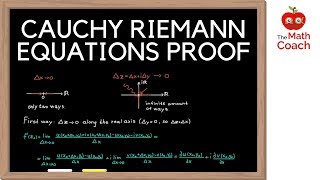 The Cauchy Riemann Equations with Proof  Complex Analysis 1 [upl. by Ansilma943]