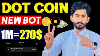 DOTCOIN NEW TELEGRAM MINING BOT  DOT Coin TG Bot TapToEarn 🔥 [upl. by Marcell]