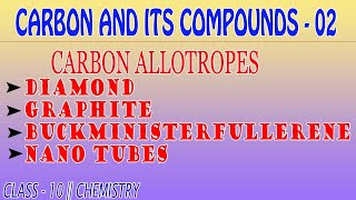 CARBON AND COMPOUNDS 02  ALLOTROPES OF CARBON  CLASS 10  CHEMISTRY [upl. by Lohman80]