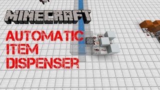 Minecraft Bedrock Redstone Automatic item dispenser tutorial [upl. by Semela195]