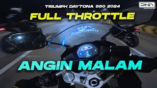 MEREMBAT DI HIGHWAY PAGI BUTA  Triumph Daytona 660 2024 Onboard Review Malaysia 4K [upl. by Adkins]