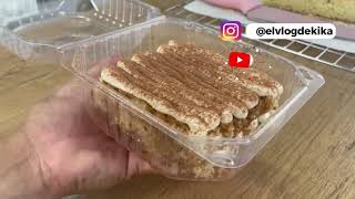 PASTELITOS DE TIRAMISÚ VERSIÓN ECONÓMICA  EL VLOG DE KIKA [upl. by Eek860]