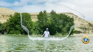 ►►CÓMO TIRAR LA ATARRAYA DESDE EL AGUA│PESCA [upl. by Obellia]