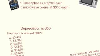 Calculation of GDP expenditure approach smartphones and microwaves [upl. by Marba423]