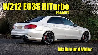 Mercedes W212 E63 S Facelift  Walk Around Video Exhaust Sound [upl. by Enilrek]