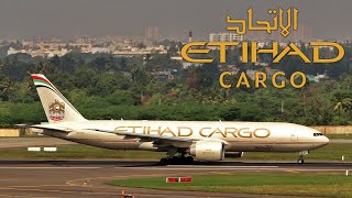 BOEING 777 ETIHAD CARGO TAKE off from CHENNAI [upl. by Kittie]