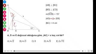 tyt geometri basit soru benzerlik [upl. by Rehportsirhc]