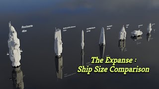 The Expanse  Ship Size Comparison  3D [upl. by Yuma]