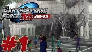 Earth Defense Force 2025 Gameplay Test German 4 EDF 2025  CouchCoOp [upl. by Dincolo]