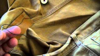 Carhartt repair TIMS SEWING VIDEO [upl. by Teemus66]