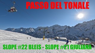 PASSO DEL TONALE  SLOPE 22 BLEIS  SLOPE 21 GIULIANA [upl. by Nortna796]