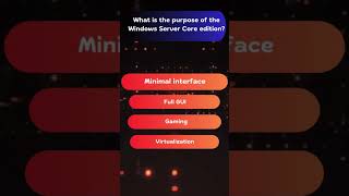 Purpose of Windows Server Core Edition sysadmin [upl. by Milena]