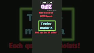 Malaria quiz Human health and disease neet neetbiology class12th neet2025 frustratedaspirant [upl. by Hamian823]