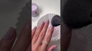 Color blocking Nails 💅🏼💜✨👀 nailart nails nailtutorial dippowder diynails nailinspo mani [upl. by Anazus845]