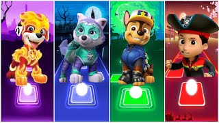 PAW PATROL ☄️ EVEREST 🌟 CHASE 🌟 RYDER 🌟 MARSHALL ☄️ TILES HOP EDM RUSH [upl. by Doralin826]