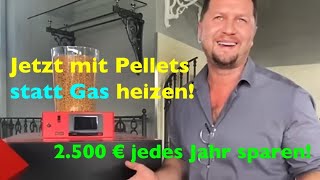 Günstigste Pelletheizung statt Gas von IBC Heiztechnik nur 3900€ Invest amp pro Jahr 2500€ sparen [upl. by Eirrahs]