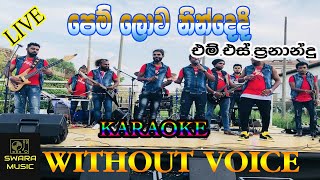 pemlowa nindedi m s fernando karaoke song [upl. by Akamahs]