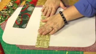 Quilting Quickly  Christmas Gathering Quilted Place Mats [upl. by Crean]