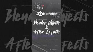 Quick tip Blender tracking to After Effects [upl. by Luapnaej]