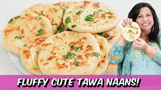 Fluffy Cute and Soft Stove Top Naans That Will Go Perfect with Any Dish Recipe in Urdu Hindi  RKK [upl. by Garvy]