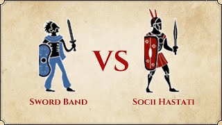 ROME II Total War  Sword Band VS Socii Hastati [upl. by Imled139]