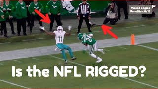 Was the EAGLES vs DOLPHINS game RIGGED nflreaction 2023 Eagles Dolphins referee [upl. by Judye]