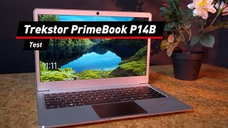 Trekstor PrimeBook P14B im Test TopDesign für Sparer [upl. by Lombardi554]