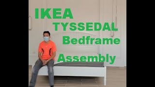 IKEA TYSSEDAL Bedframe Assembly [upl. by Ecnaled]