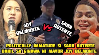 PULIS NA NASIBAK DAHIL KAY SARA DUTERTE BINALIK NI MAYOR JOY BELMONTE [upl. by Bronk]