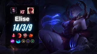 ELISE JUNGLE vs LEE SIN  EUW LoL Challenger Patch 144 [upl. by Edea]