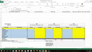 Nutzwertanalyse in Excel erstellen SVerweis WVerweis Max WennFunktion  Angebotsvergleich [upl. by Keli]