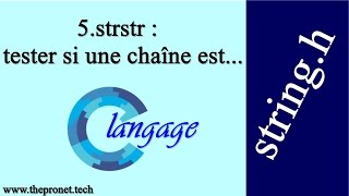 5strstr  tester si une chaîne est présente  stringh  Langage c [upl. by Holtorf]