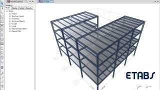 ETABS  02 Introductory Tutorial Steel Watch amp Learn [upl. by Ahsya]