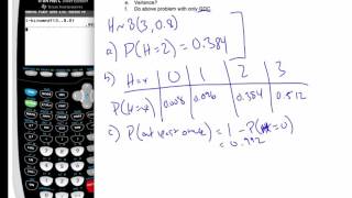 IB HL Math  11021 Binomial Distribution  GDC [upl. by Ellek750]