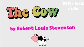 The Cow by Robert Louis Stevenson  Oxford Grade 2 Poems  The friendly cow all red and white [upl. by Lurlene]