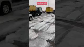 Ice Rain in Kuwait Causing Extreme Weather shorts trending ytshorts [upl. by Ynettirb245]