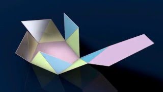 Make 3D Solid Shapes  Pentagonal Antiprism  Пятиугольная антипризма [upl. by Ettenahc]