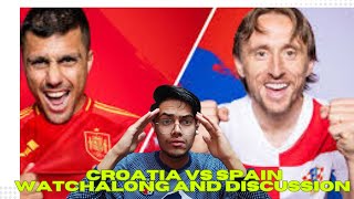 CROATIA VS SPAIN LIVE WATCHALONG AND DISUSSION EURO 2024 EUROCUP [upl. by Yankee]