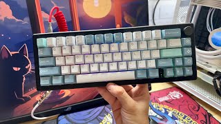 Teclado Custom GMK67  Ficou uma Delicia para digitar Switch Gateron silver v3 pro [upl. by Atrebla5]